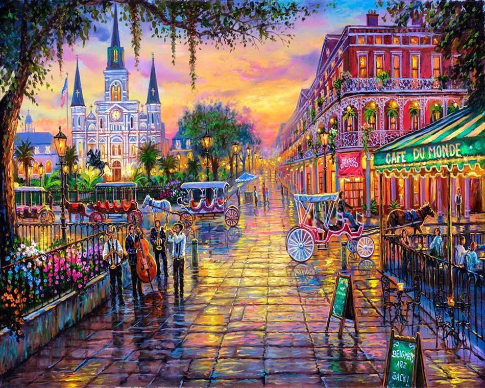 Landscape Paint By Numbers Kits UK For Adult RSB8462