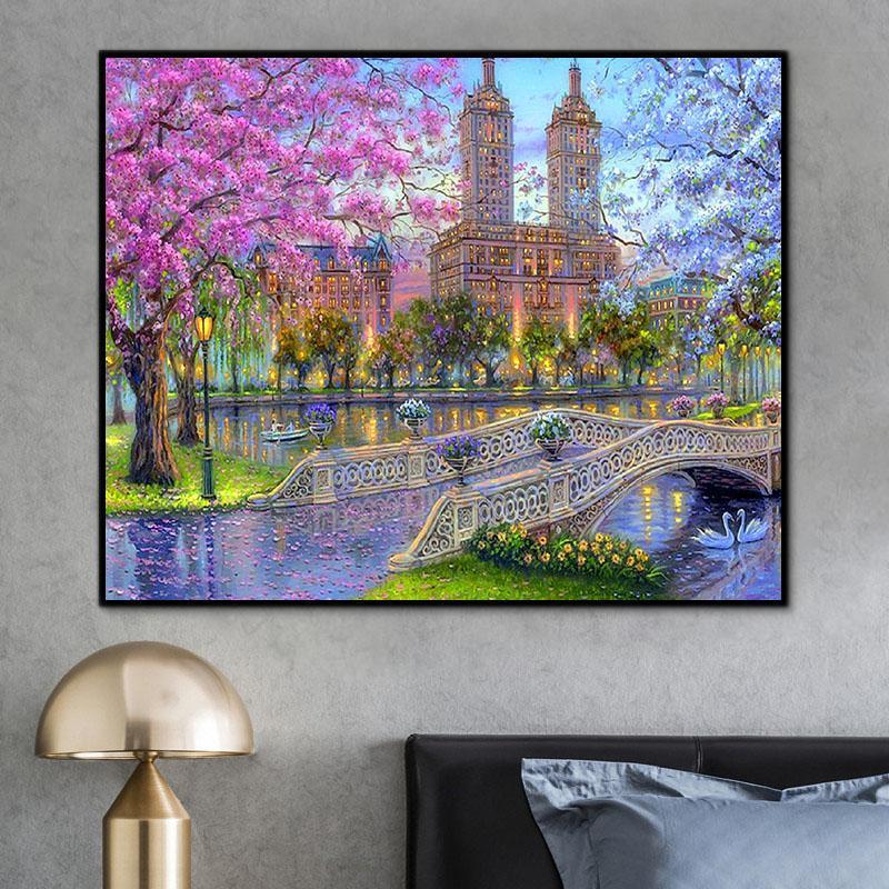 Landscape London Paint By Numbers Kits UK With Frame RSB8470