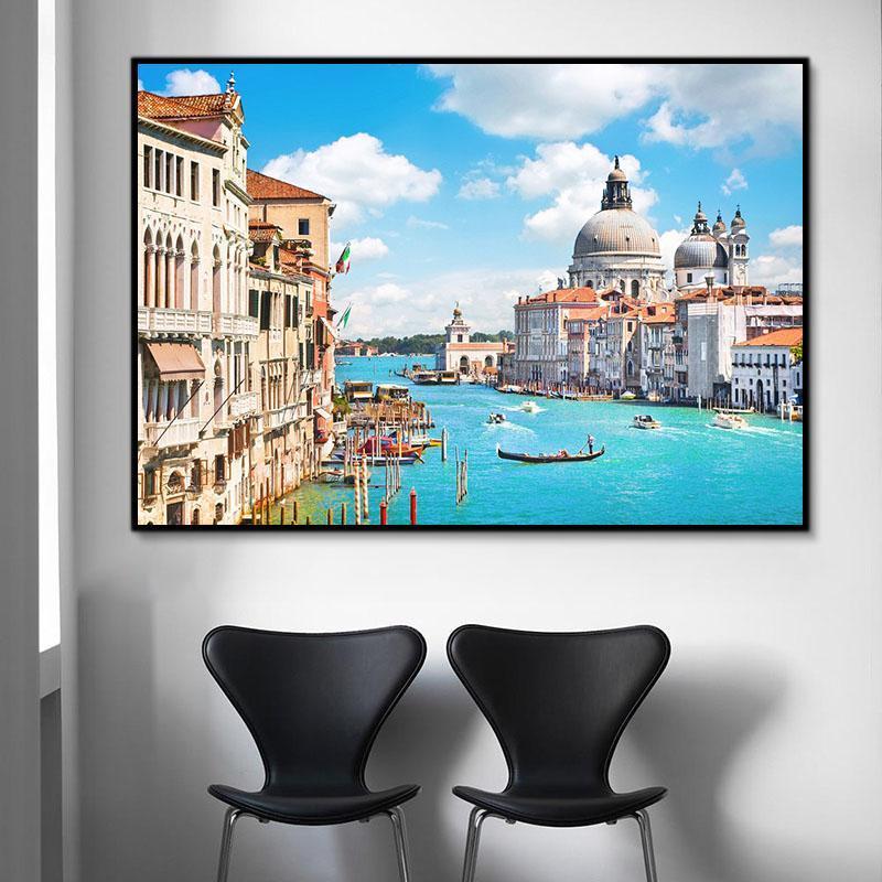 Landscape Venice Paint By Numbers Kits UK With Frame RSB8475