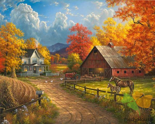 Nature Paint By Numbers Kits UK SQ4028