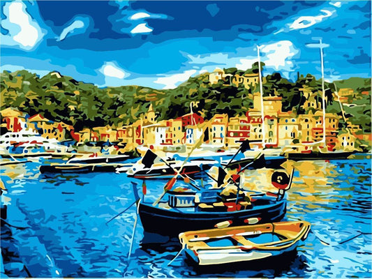 Landscape Paint By Numbers Kits UK For Adult TCR3053