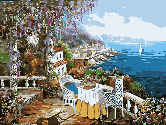 Landscape Paint By Numbers Kits UK For Adult TCR3059