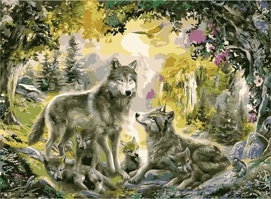 Animal Paint By Numbers Kits UK For Adult TCR3064