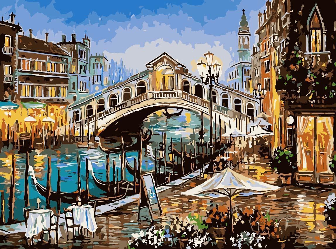 Landscape Paint By Numbers Kits UK For Adult TCR3069