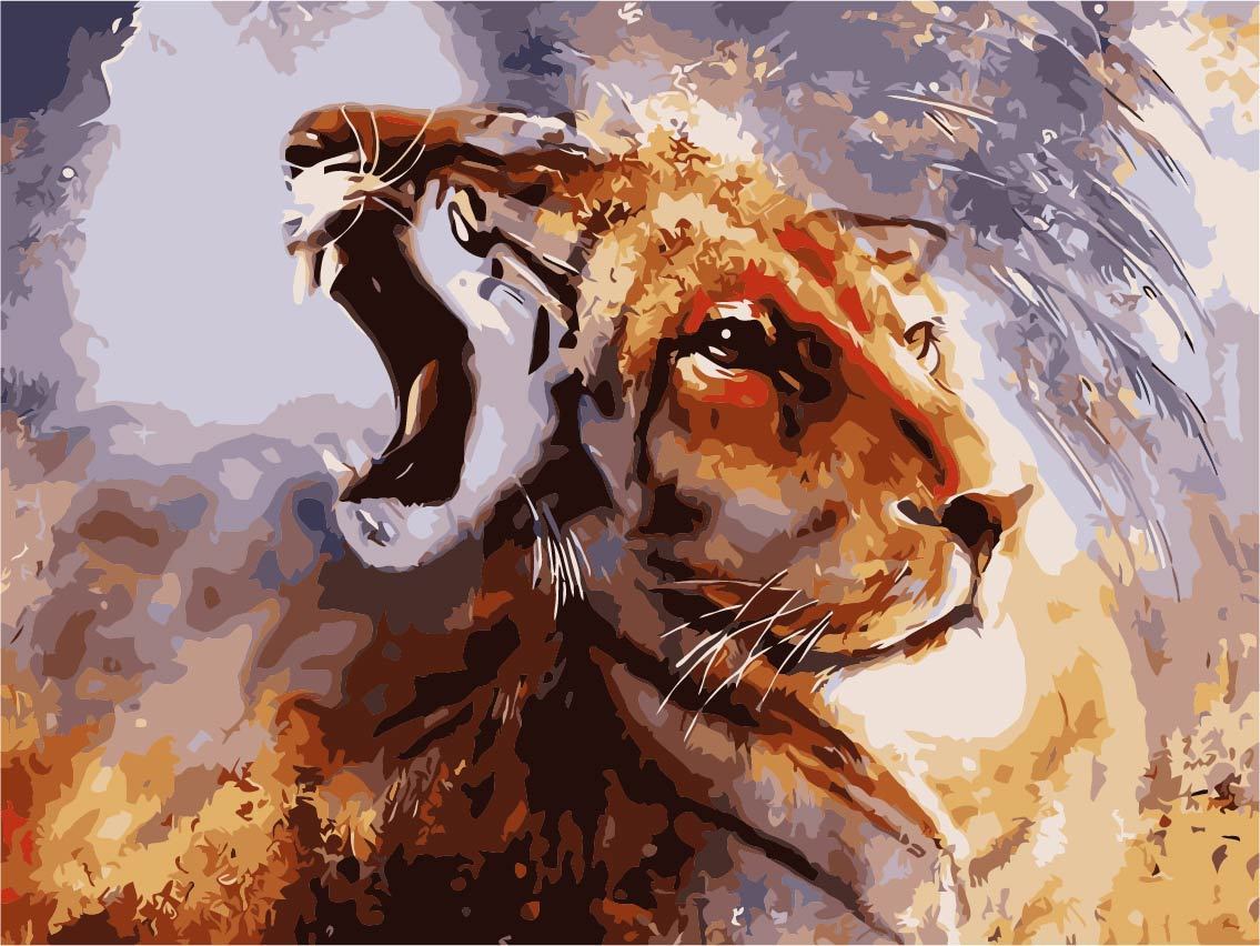 Animal Paint By Numbers Kits UK For Adult TCR3073