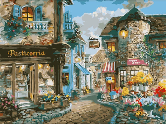 Landscape Paint By Numbers Kits UK For Adult TCR3085