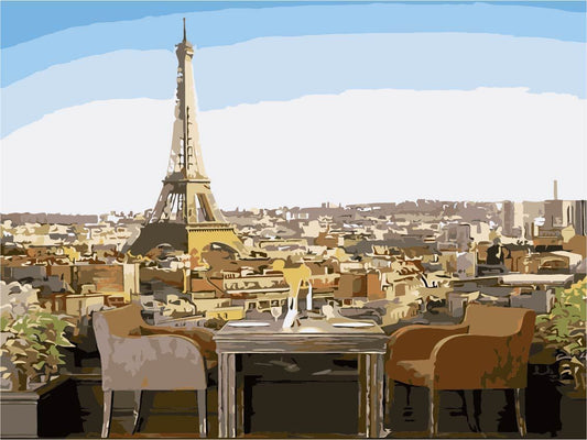 Landscape Paint By Numbers Kits UK For Adult TCR3086