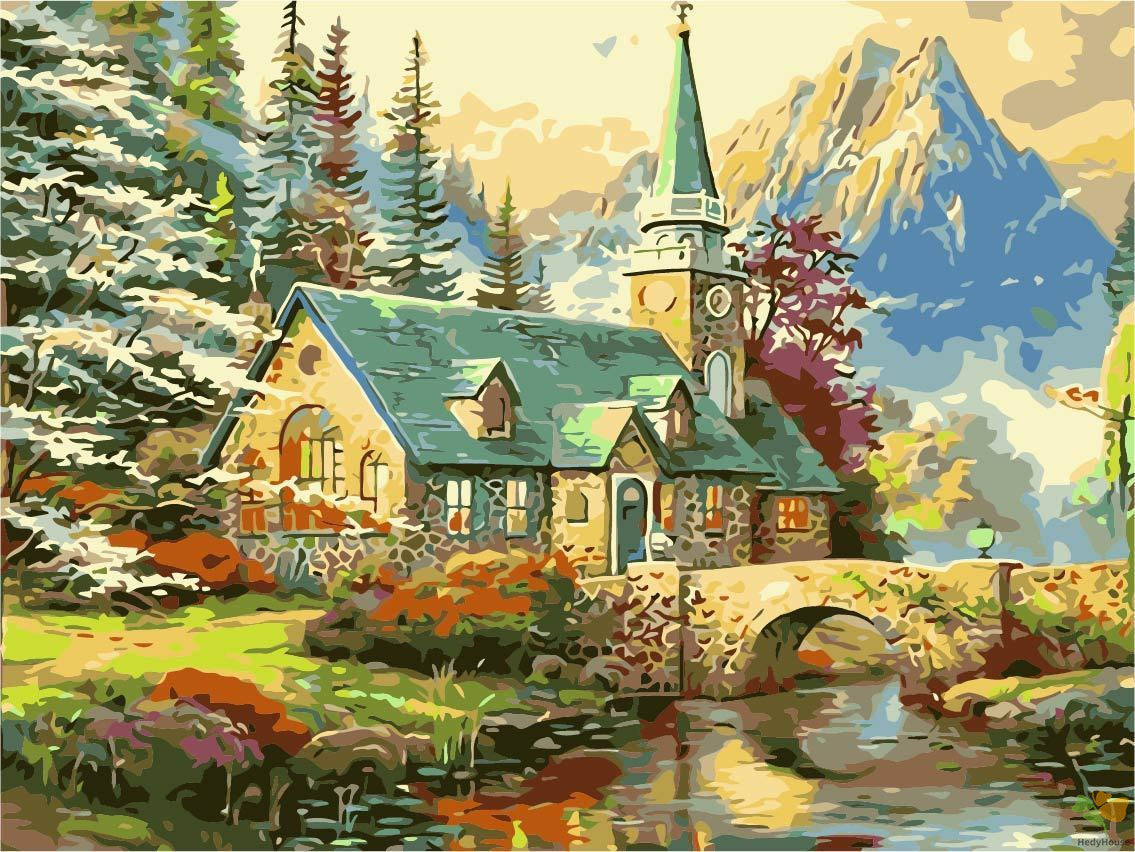 Landscape Paint By Numbers Kits UK TCR3096