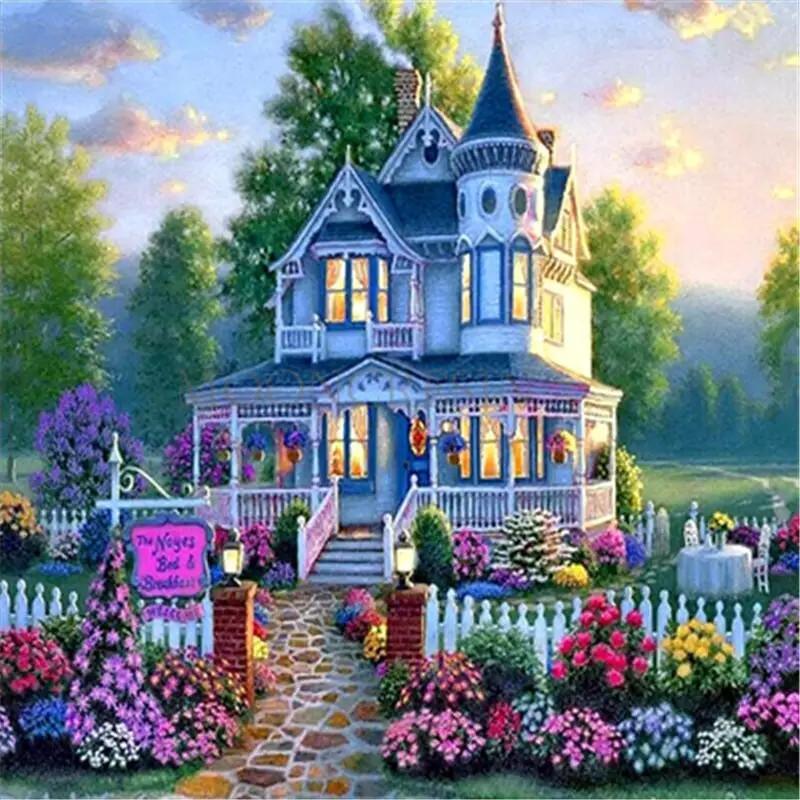 Landscape Paint By Numbers Kits UK For Adult TCR3119