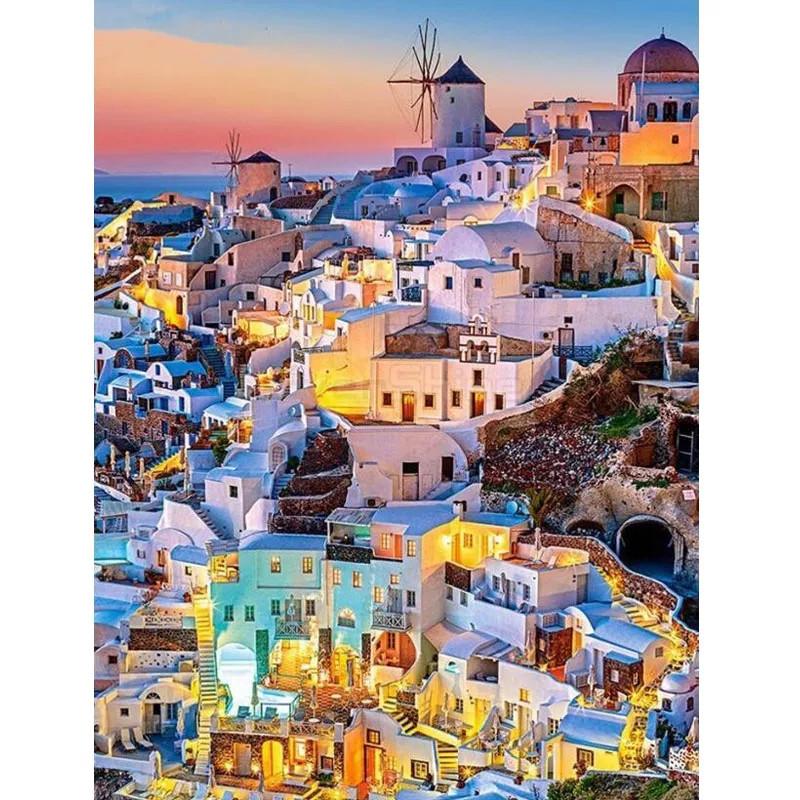 Landscape Paint By Numbers Kits UK For Adult TCR3129