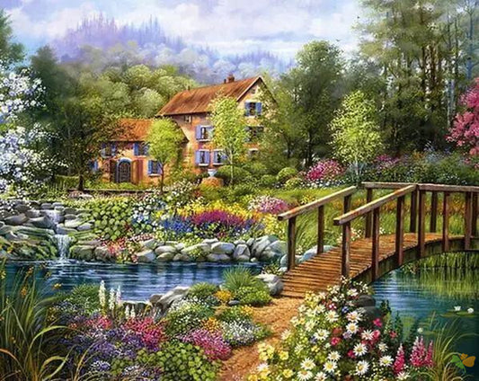 Landscape Paint By Numbers Kits UK TCR3135