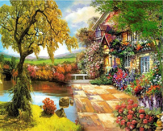 Landscape Paint By Numbers Kits UK TCR3143