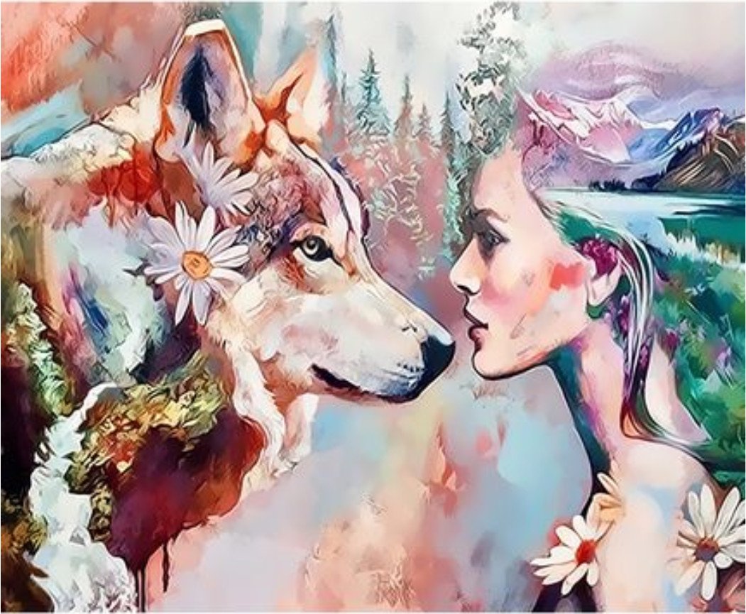 Animal Paint By Numbers Kits UK VM80056