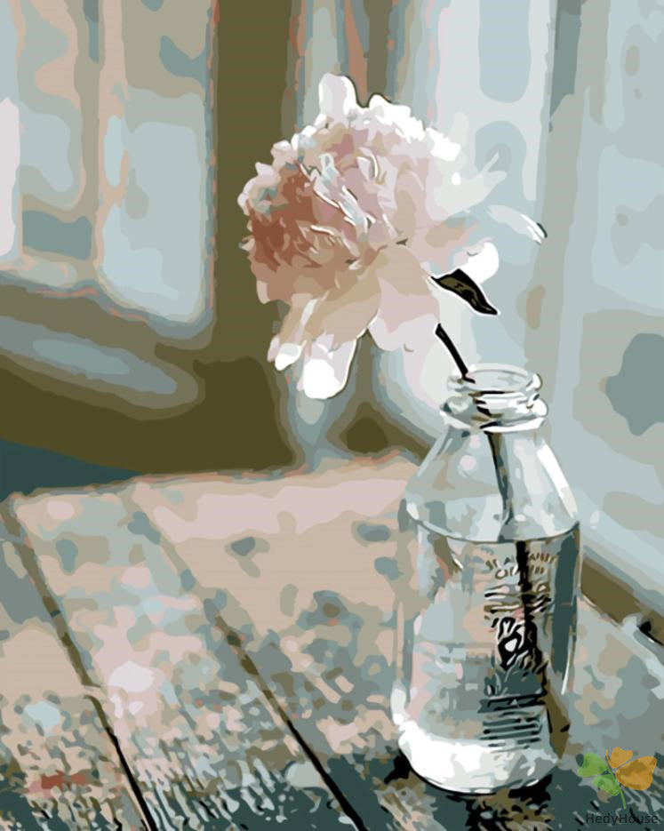 Flower Paint By Numbers Kits UK VM90301