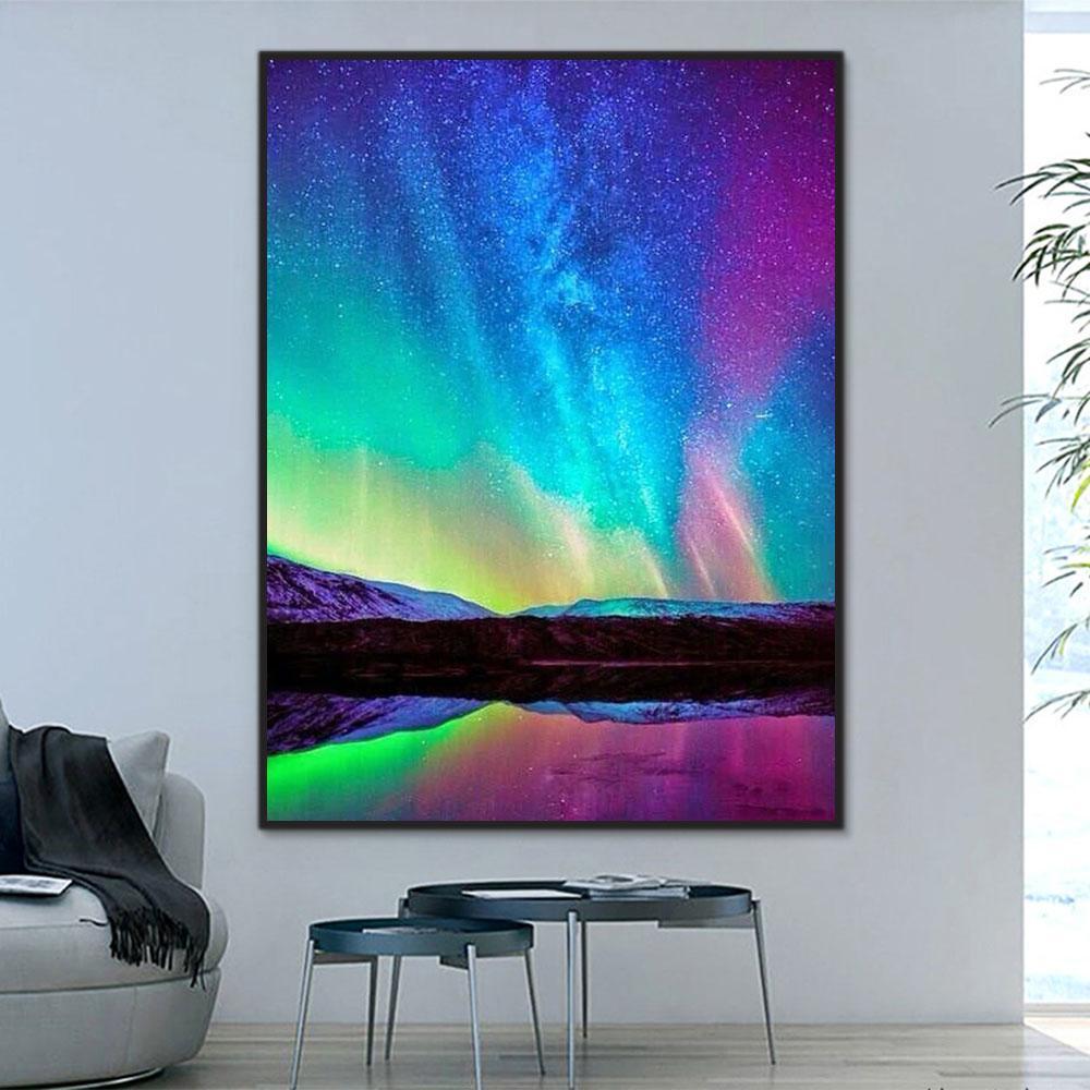 Natural Mountain Paint By Numbers Kits UK For Adult HQD1309