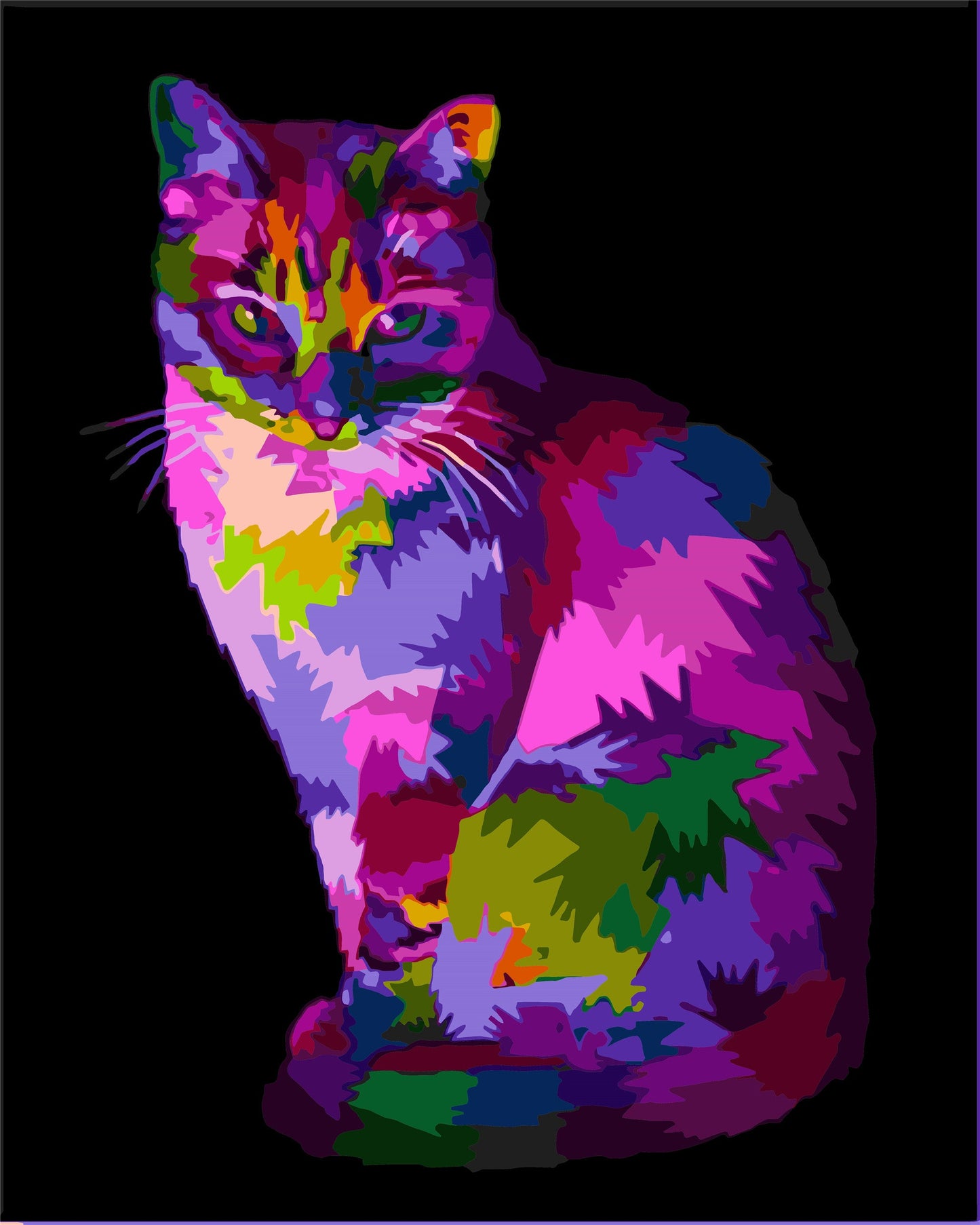 Cat & Dog Paint By Numbers Kits UK W-255