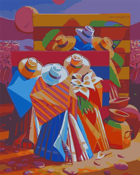 Abstract Paint By Numbers Kits UK For Adult W-262