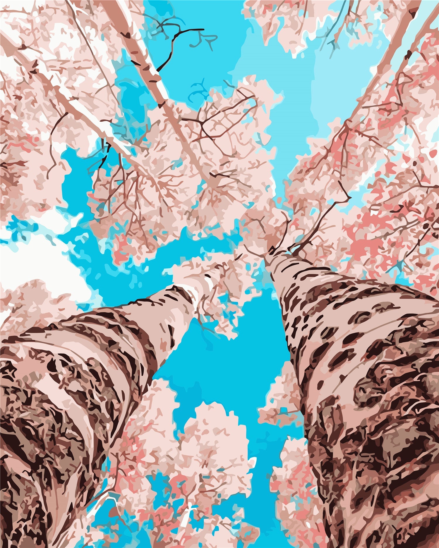 Tree Paint By Numbers Kits UK For Adult W-428