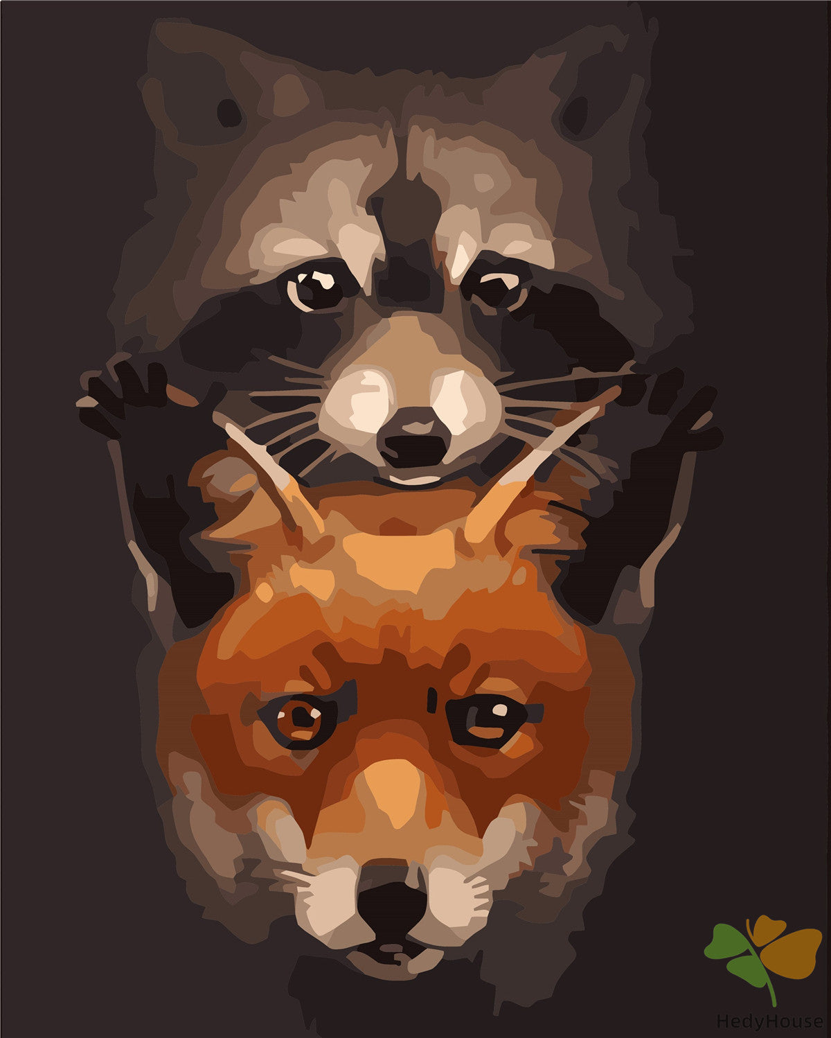 Animal Paint By Numbers Kits UK WH-12037