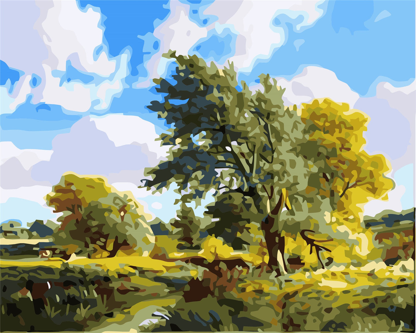 Tree Paint By Numbers Kits UK For Adult WH-1219