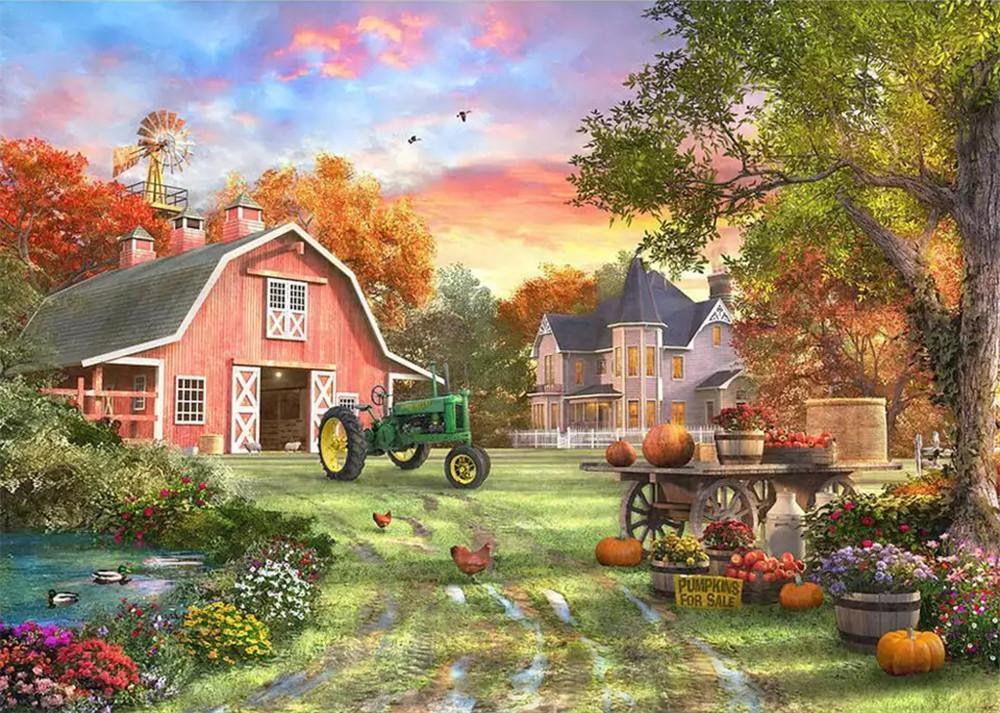 Landscape Paint By Numbers Kits UK For Adult WH-3010