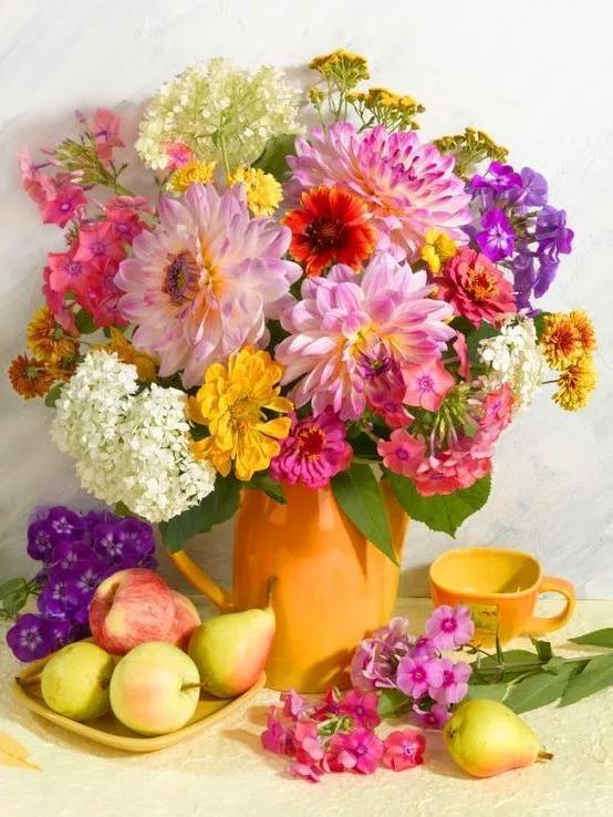 Flower Paint By Numbers Kits UK For Adult WH-3011