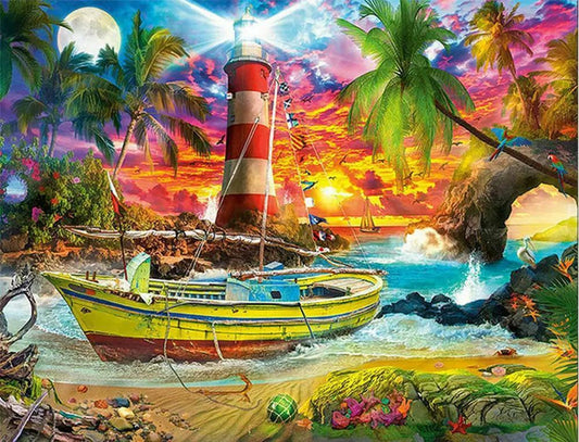 Landscape Paint By Numbers Kits UK For Adult WH-3015