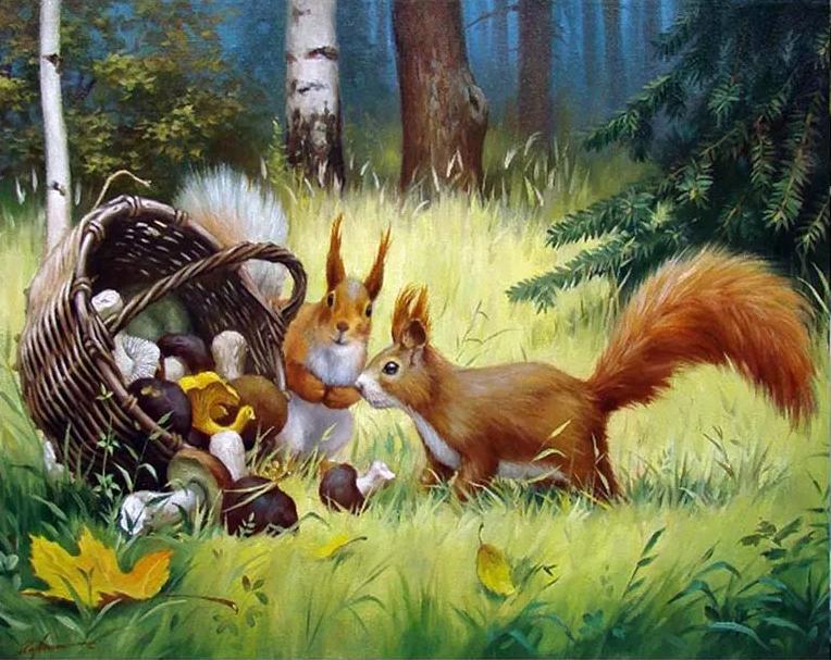 Animal Paint By Numbers Kits UK For Adult WH-3017