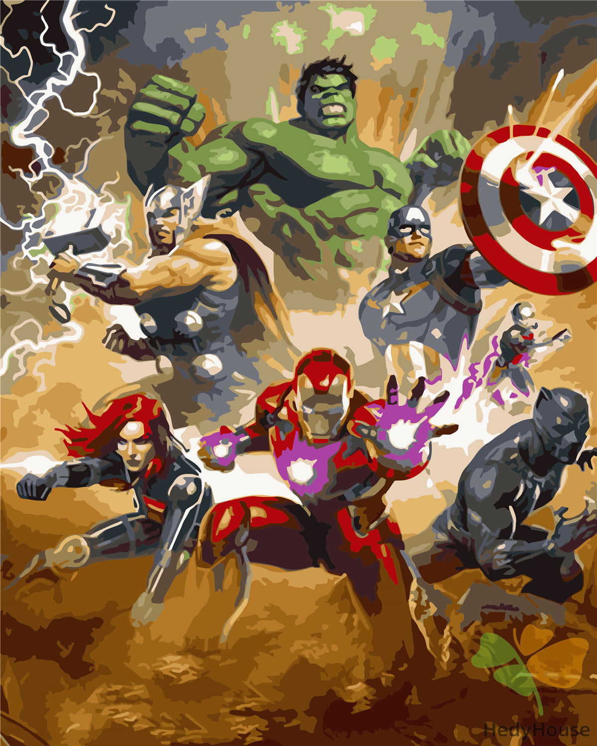 Movie Paint By Numbers Kits UK WH-80639