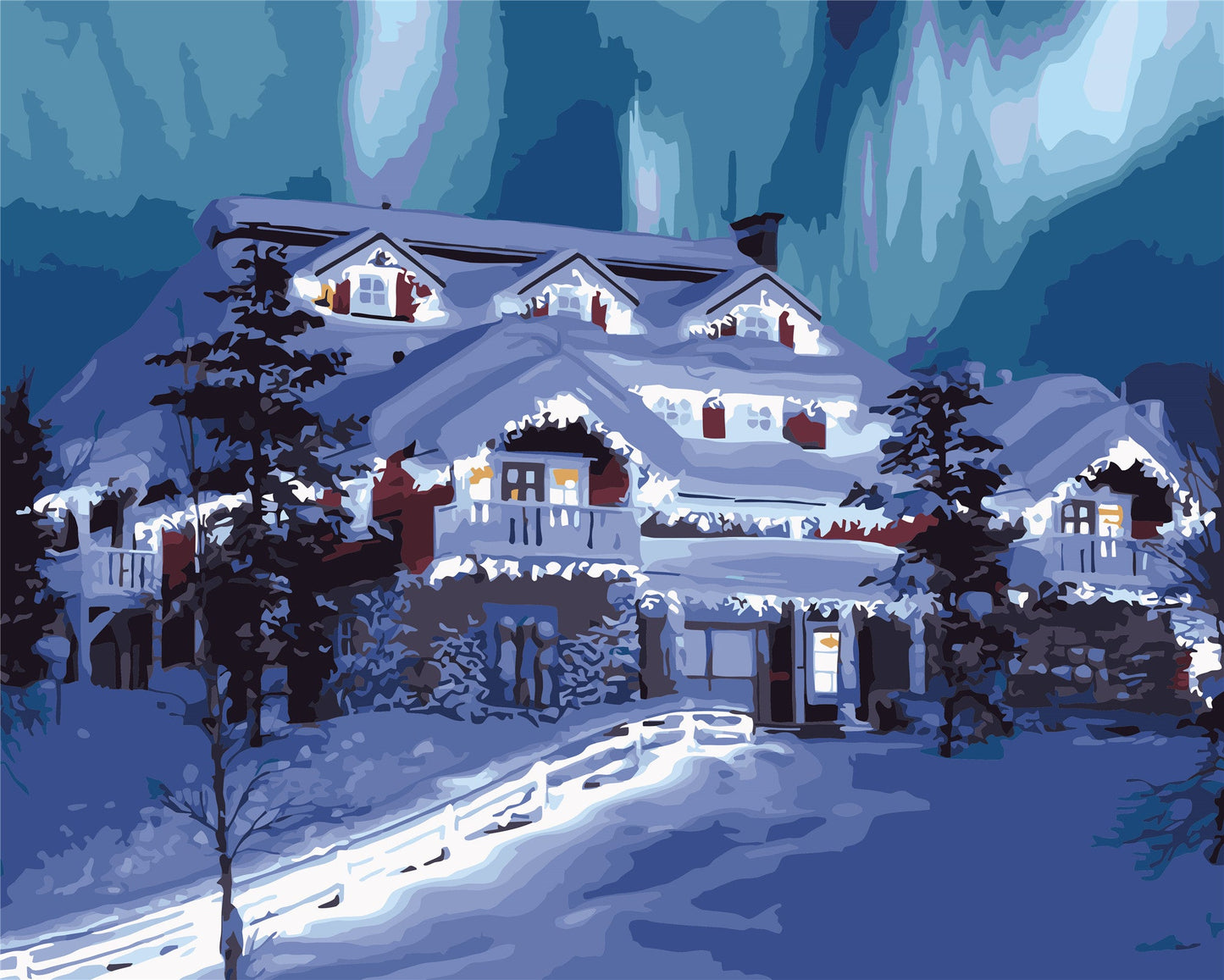 Christmas Paint By Numbers Kits UK WH-80668