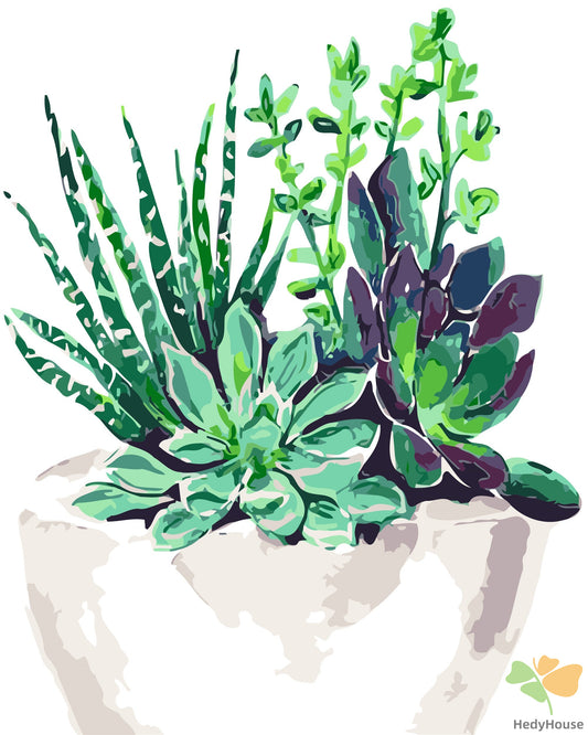 Flower Paint By Numbers Kits UK WH-80721