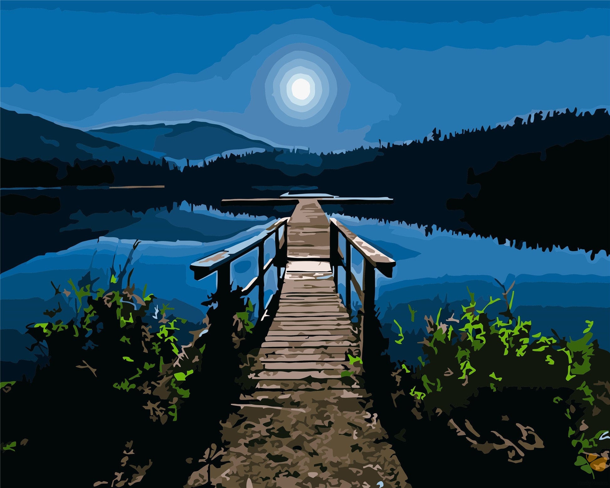 Landscape Paint By Numbers Kits UK WH6161