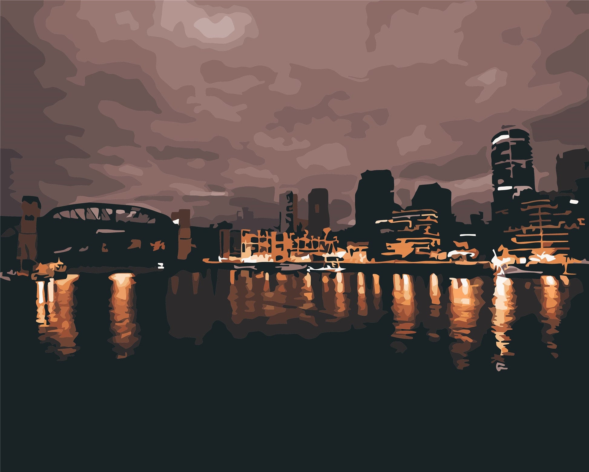 City Paint By Numbers Kits UK WH6163