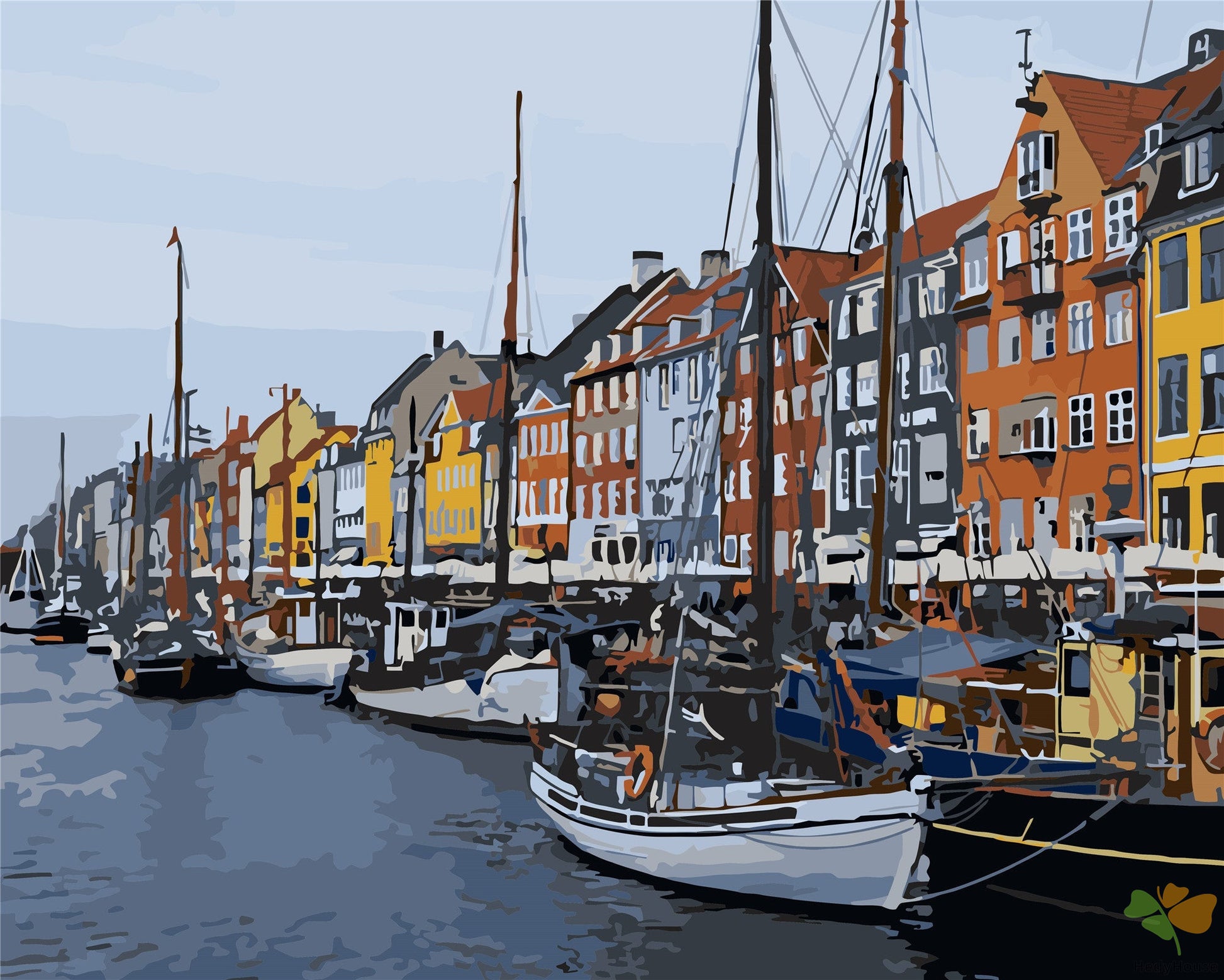 City Paint By Numbers Kits UK WH6176