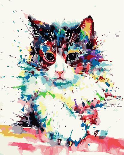 Cat & Dog Paint By Numbers Kits UK For Adult WM-1495