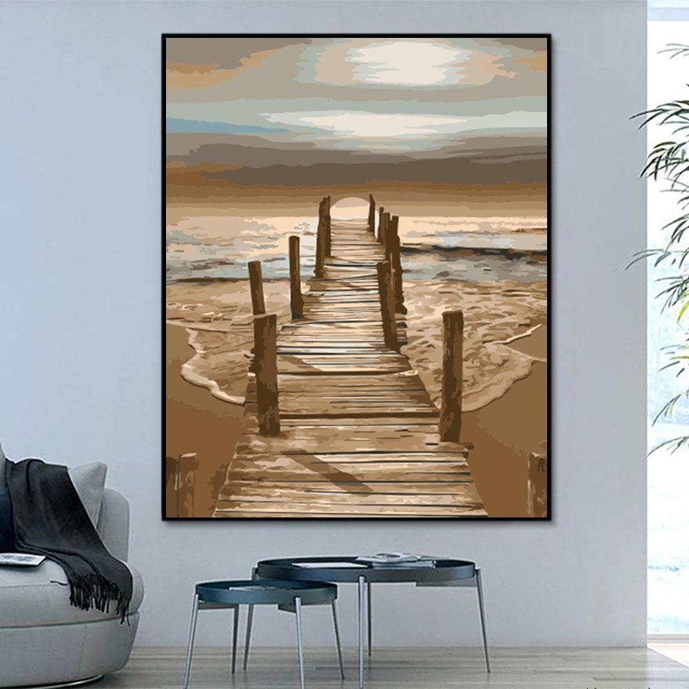 Natural Bridge Paint By Numbers Kits UK For Adult HQD1334