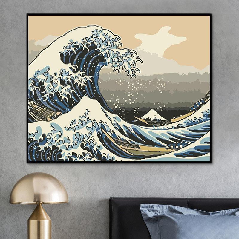 Natural Sea Paint By Numbers Kits UK For Adult HQD1333