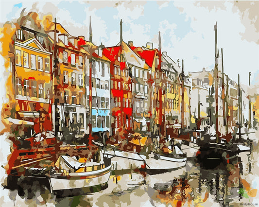 City Paint By Numbers Kits UK WM-333