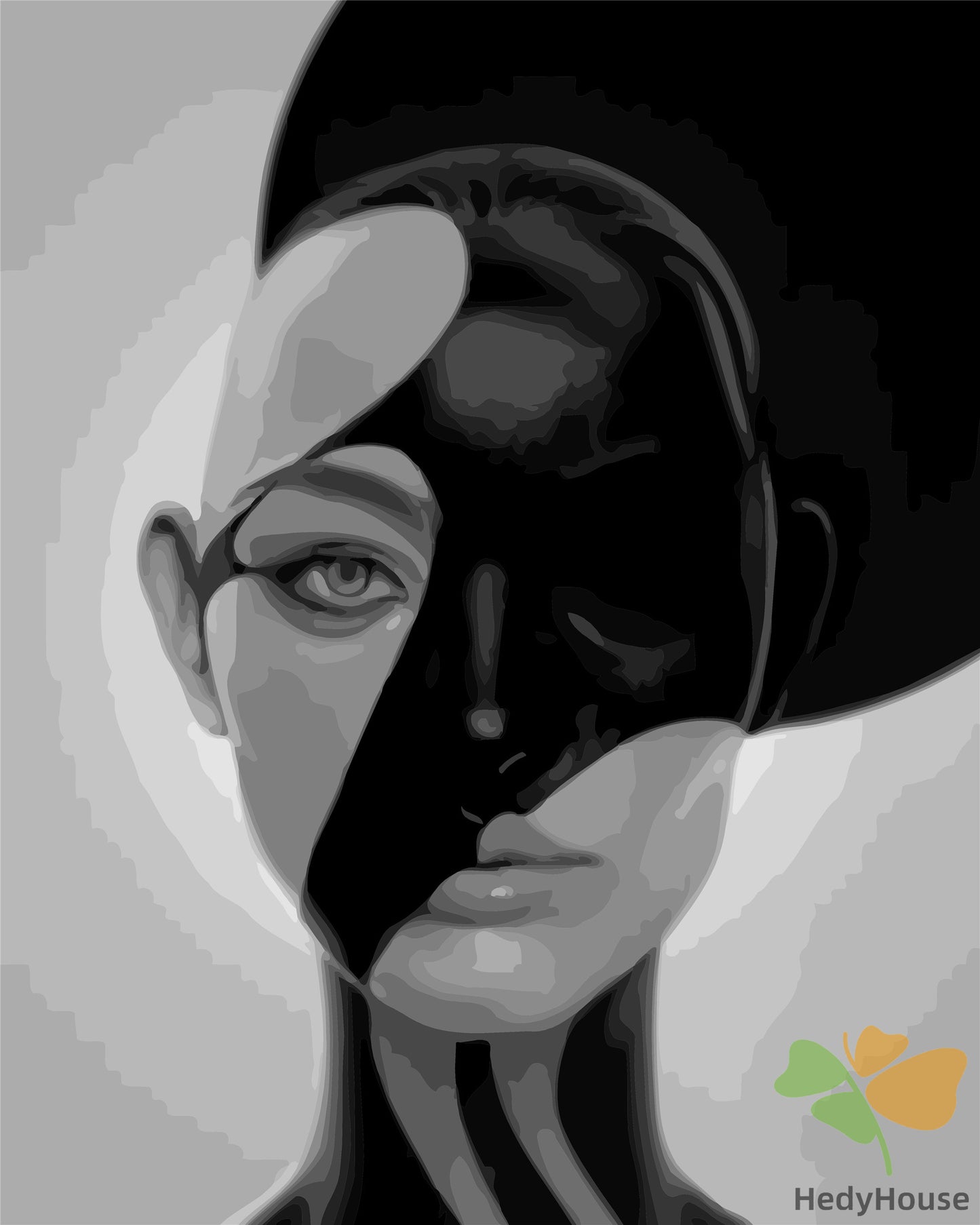 Portrait Paint By Numbers Kits UK WM-344