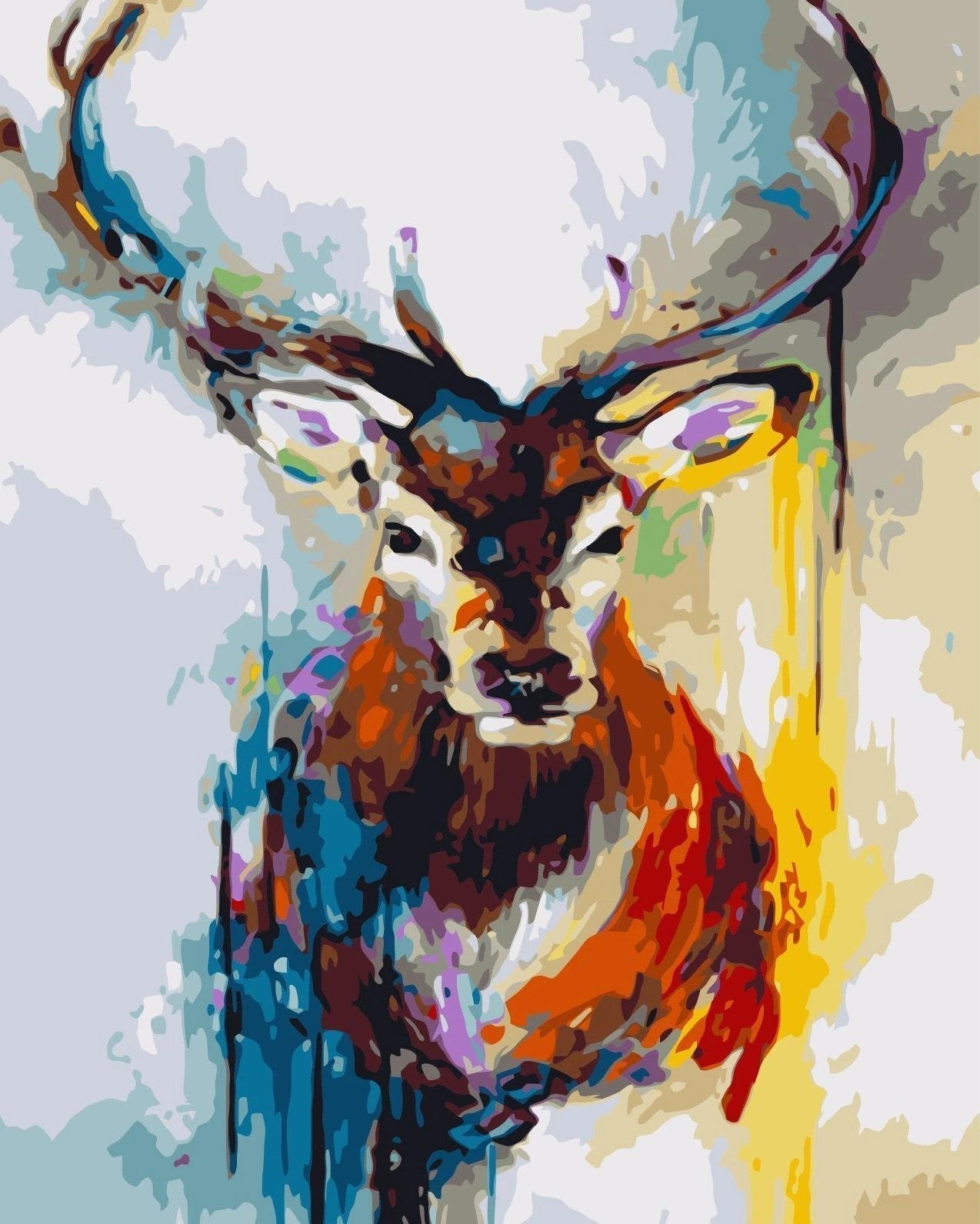 Elk Paint By Numbers Kits UK HQD1450