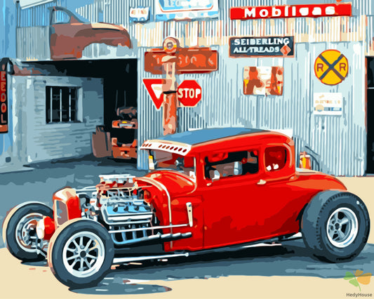 Engine Paint By Numbers Kits UK WM357