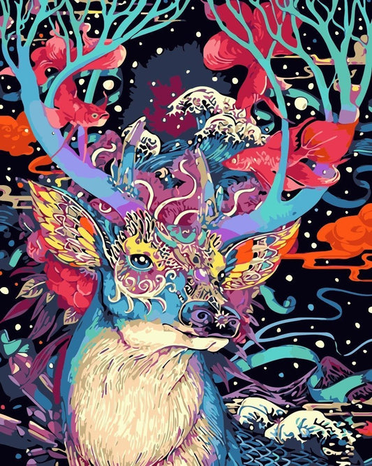 Elk Paint By Numbers Kits UK For Adult HQD1451