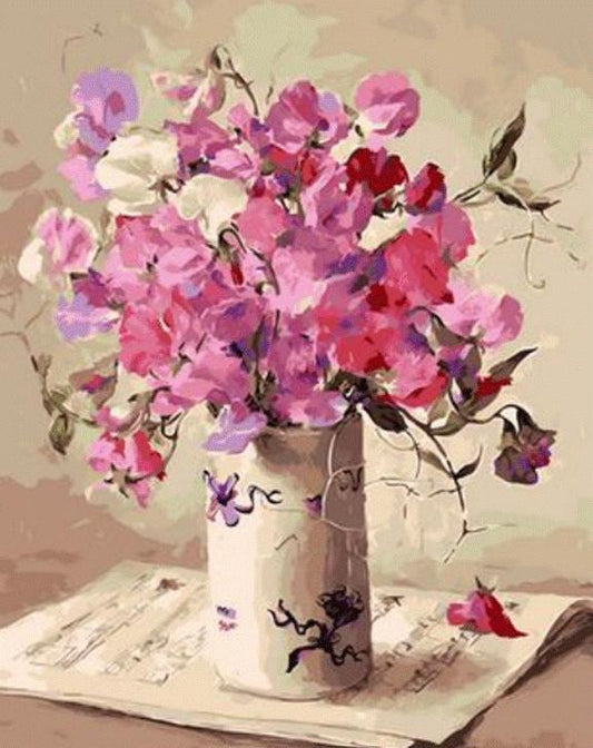 Flower Paint By Numbers Kits UK XQ1062