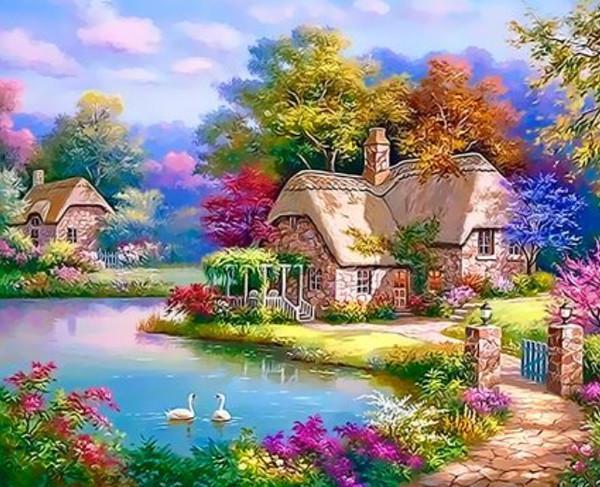 Natural Paint By Numbers Kits UK XQ3309