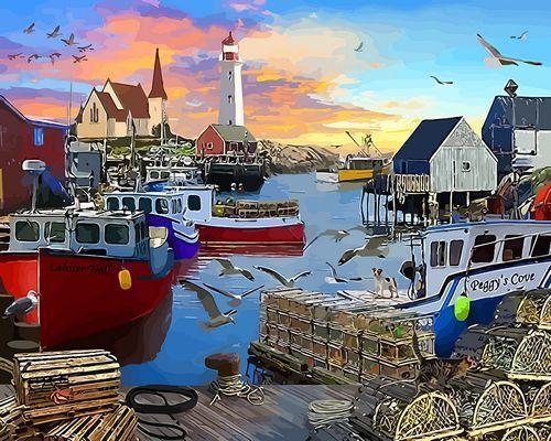 Landscape Paint By Numbers Kits UK XQ3912