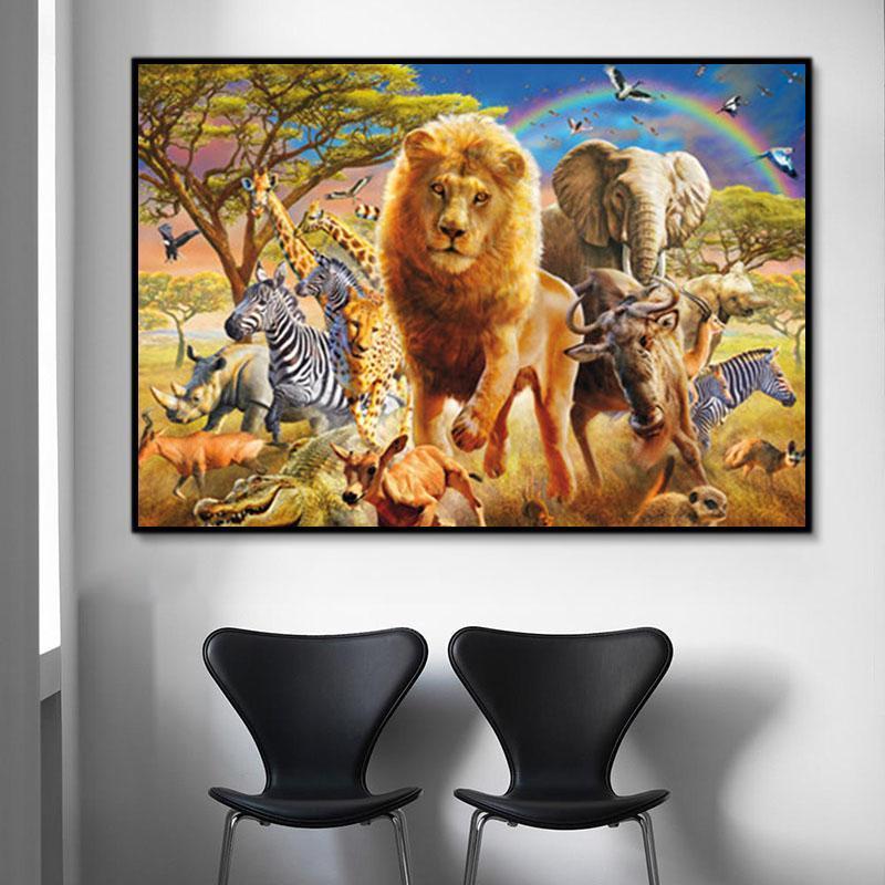 Animal World Paint By Numbers Kits UK For Adult Y5488