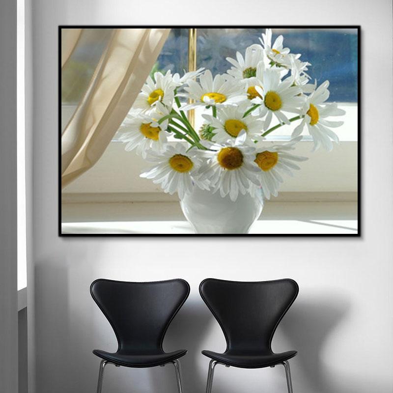 Flower Daisy Paint By Numbers Kits UK For Adult Y5679