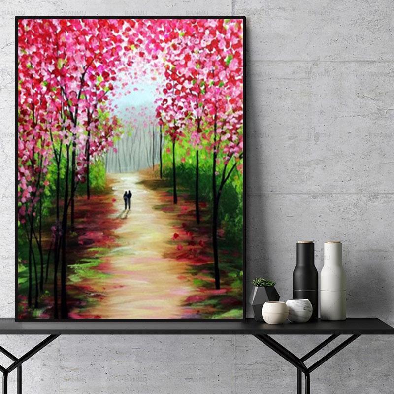 Landscape Street Paint By Numbers Kits UK For Adult Y5744