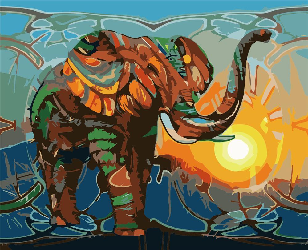 Animal Paint By Numbers Kits UK For Adult ZC3019