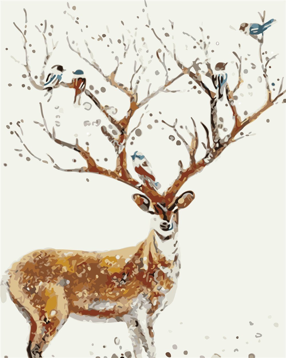 Animal Paint By Numbers Kits UK For Adult ZC3024